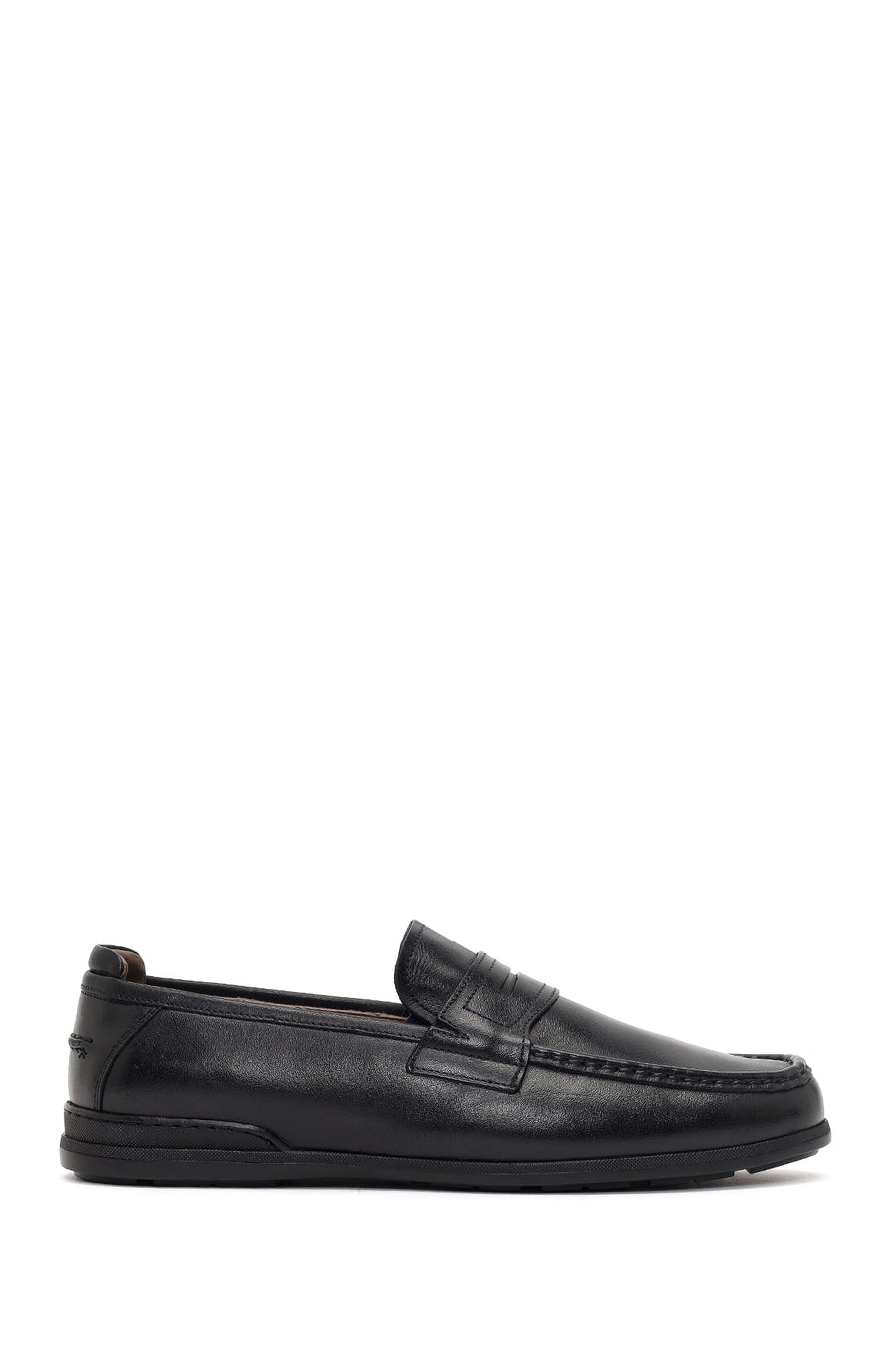 Men's Black Leather Casual Loafer 26SFD602018 | Derimod