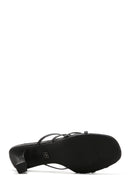 Women's Black Heeled Slippers | Derimod