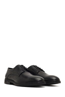 Derimod Fly Male Black Lace-Up Leather Casual Shoes | Derimod