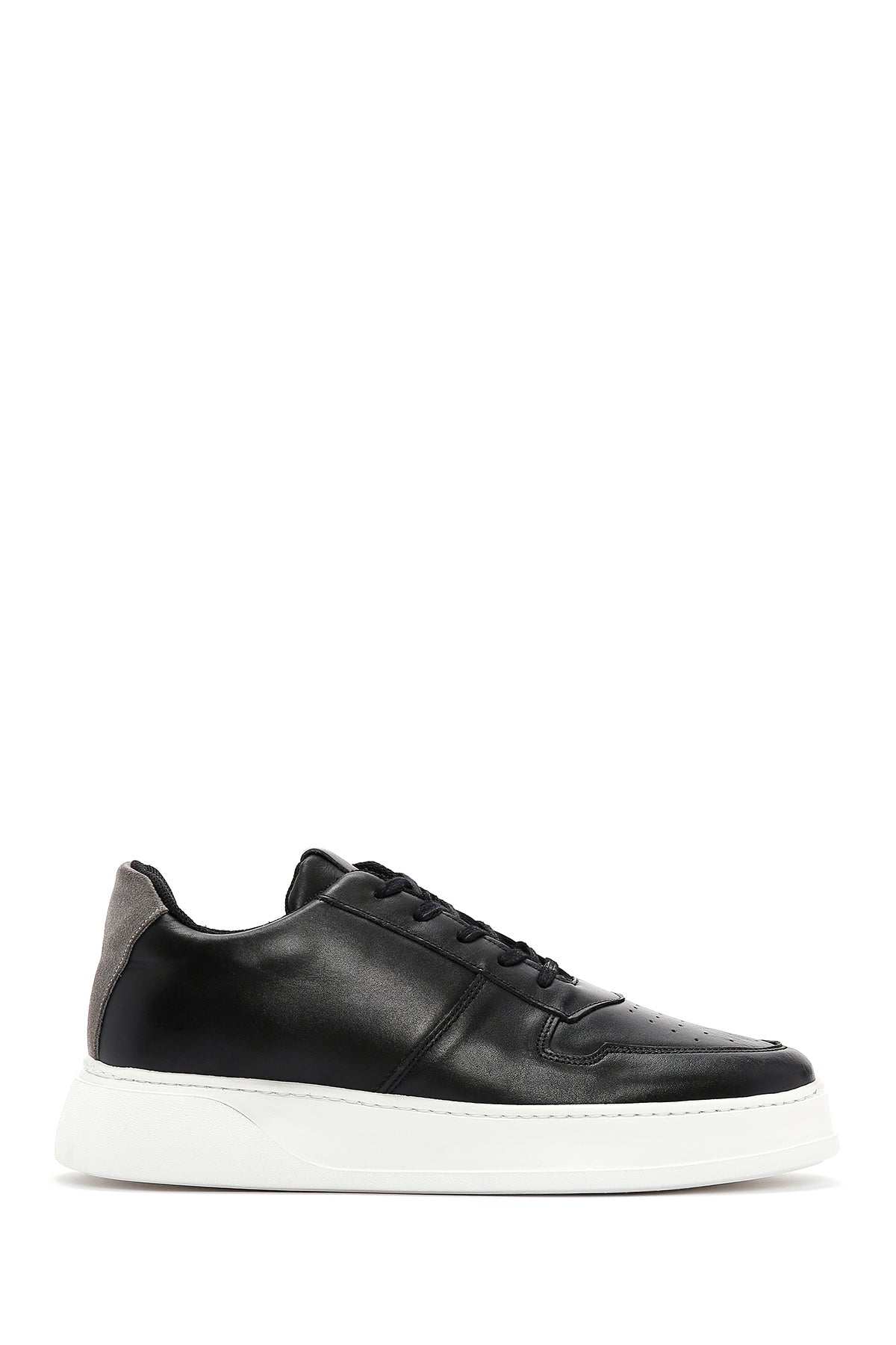 Men's Black Leather Sneaker 23SFD627218 | Derimod