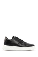 Men's Black Leather Sneaker | Derimod