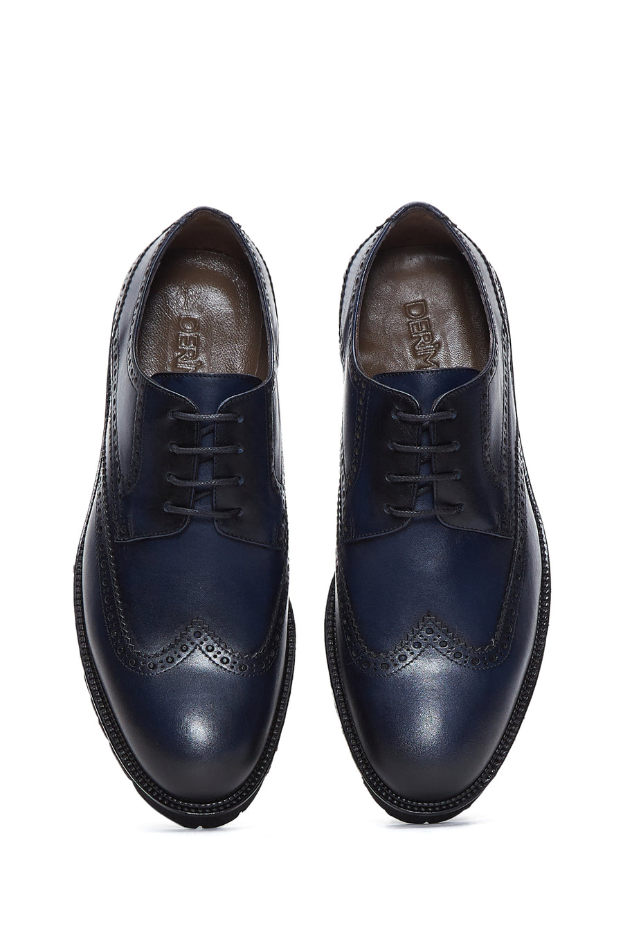 Men's Navy Blue Leather Casual Shoes