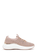 Women's Beige Stone Thick Soled Sneaker | Derimod