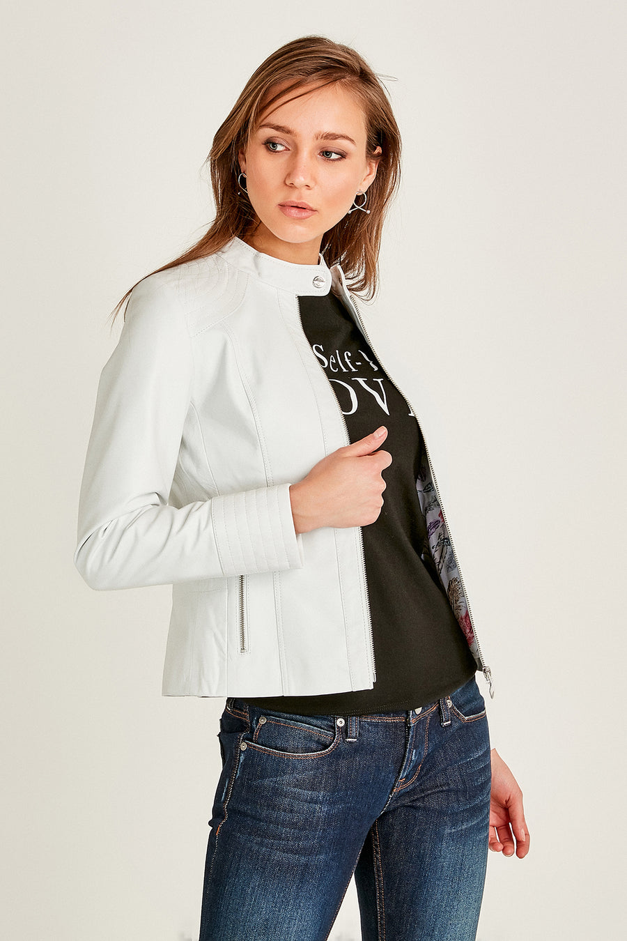 Janet Women's Leather Jacket 19SGE5140R3 | Derimod