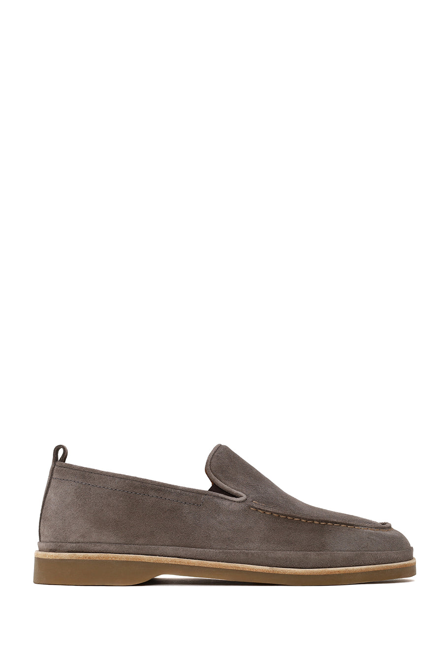 Erkek Vizon Süet Deri Casual Loafer 26SFD621710 | Derimod