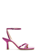 Women's Fuchsia Ankle Strap Heeled Sandals | Derimod