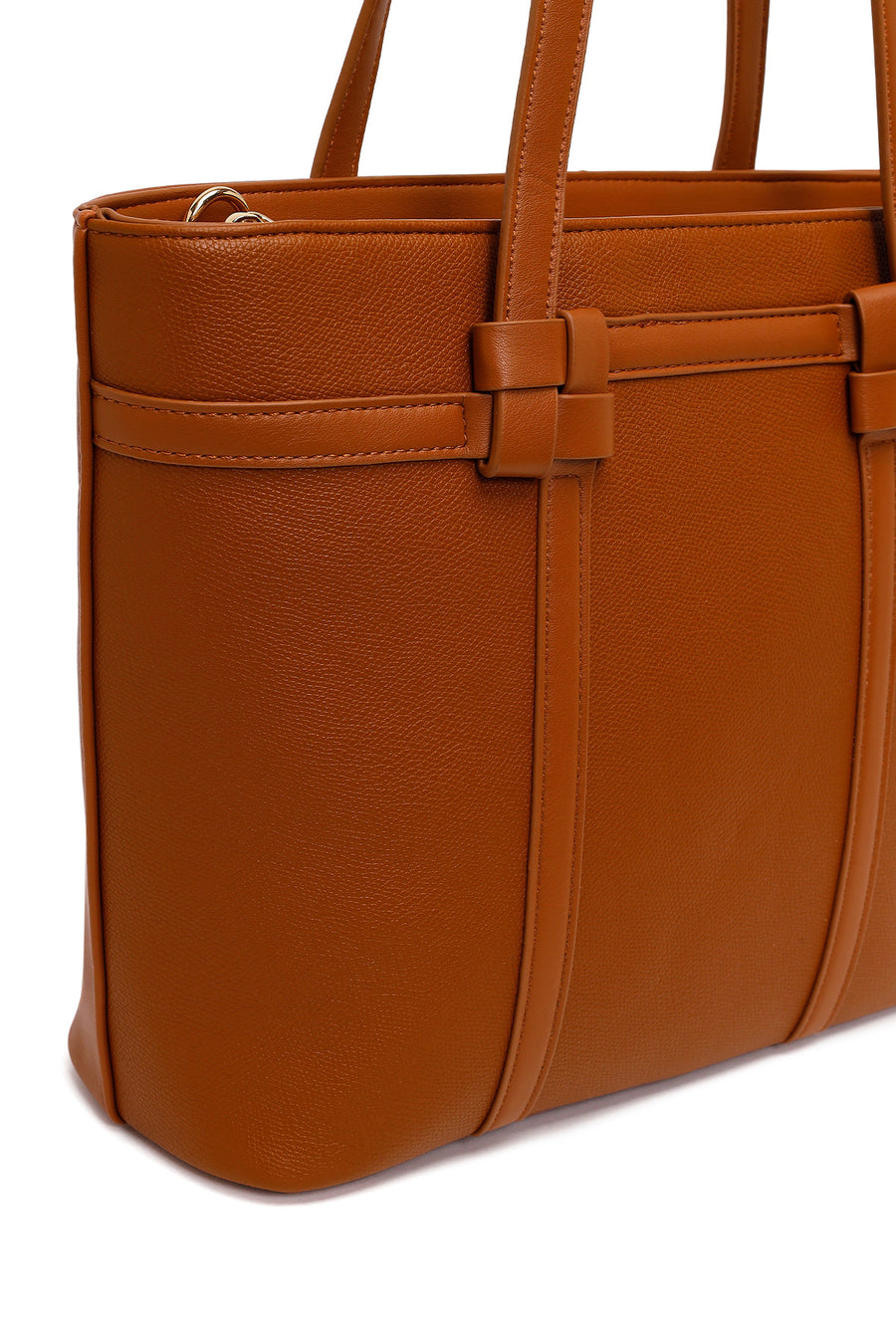 Woman Brown Long-Strap Classic Shoulder Bag