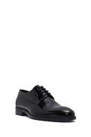 Men's Black Laced Patent Leather Classic Shoes | Derimod