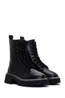 Women's Black Thick Soled Zippered Boots | Derimod