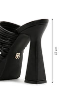 Women's Black Platform High Heel Slippers | Derimod