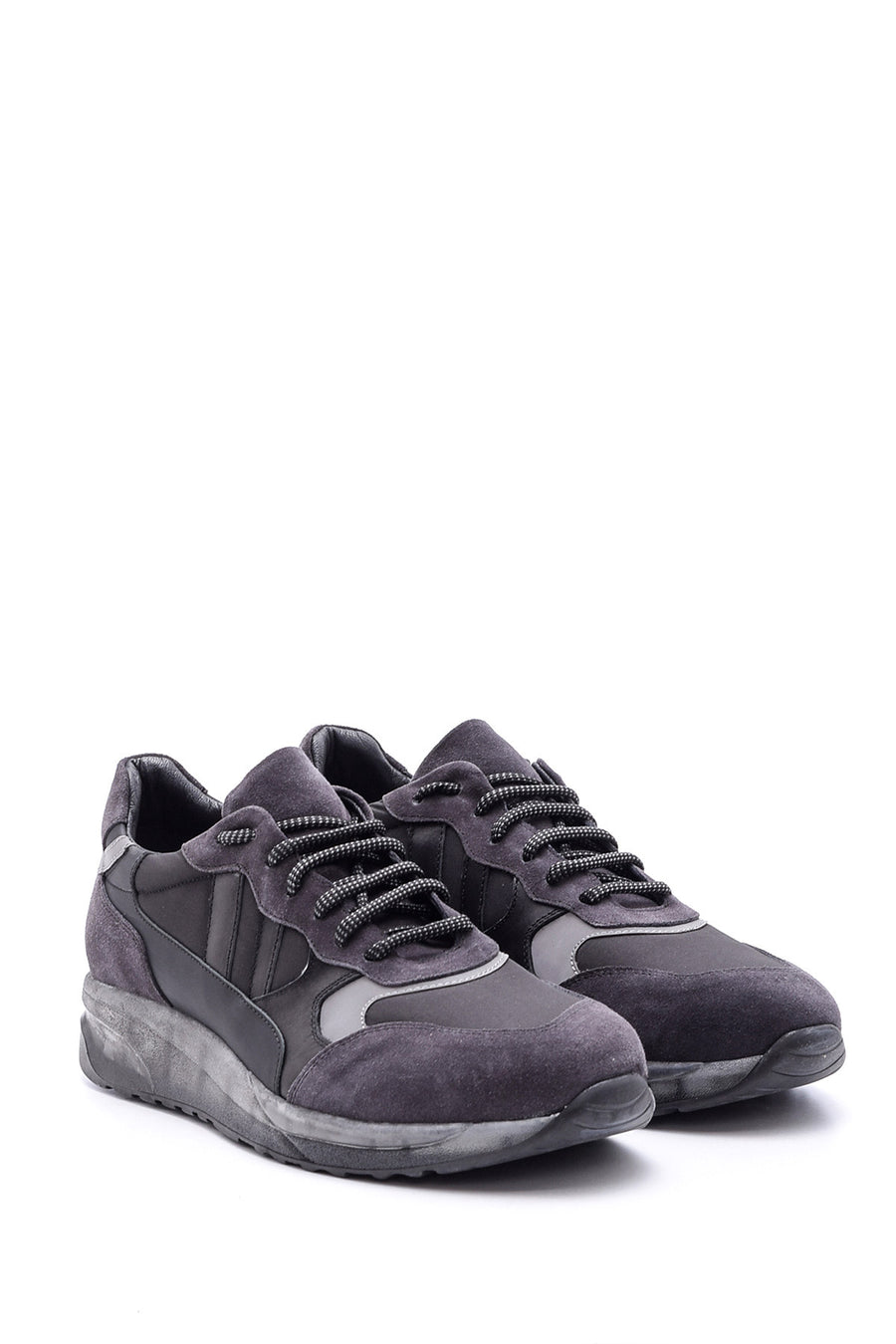 Men's Transparent Sole Leather Sneaker