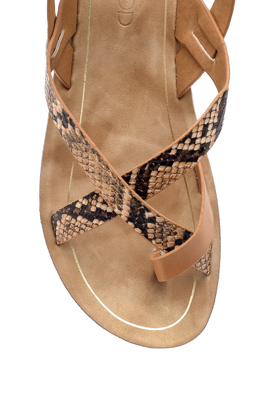 Women's Snakeskin Patterned Sandals