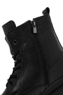 Men's Black Zippered Casual Leather Boots | Derimod