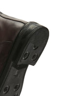 Men's Brown Leather Zippered Classic Boots | Derimod