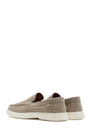 Men's Beige Suede Leather Casual Loafer | Derimod