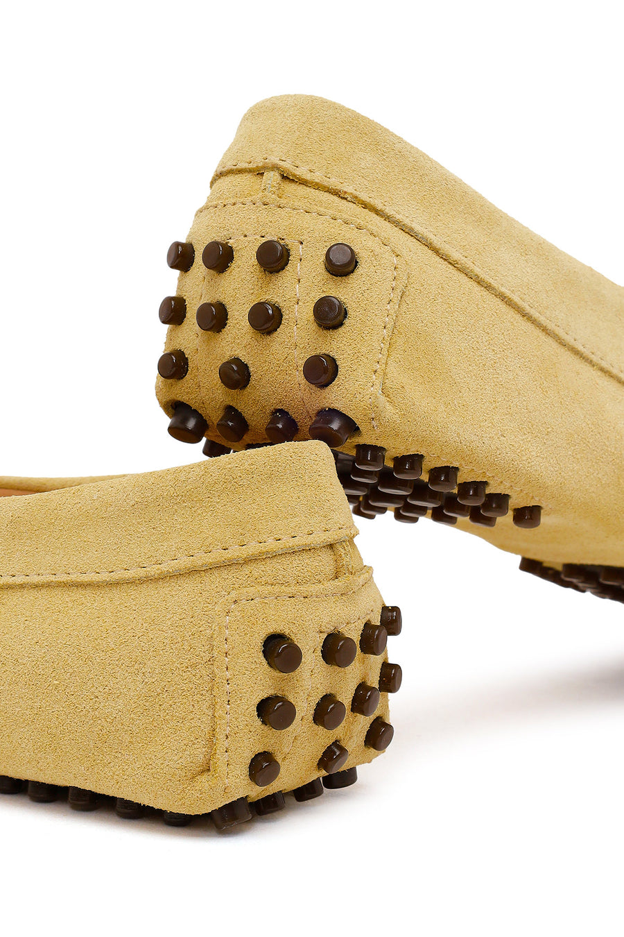 Women's Yellow Suede Leather Loafer