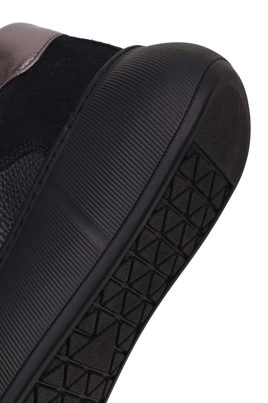 Kadın Siyah Bağcıklı Kalın Tabanlı Sneaker