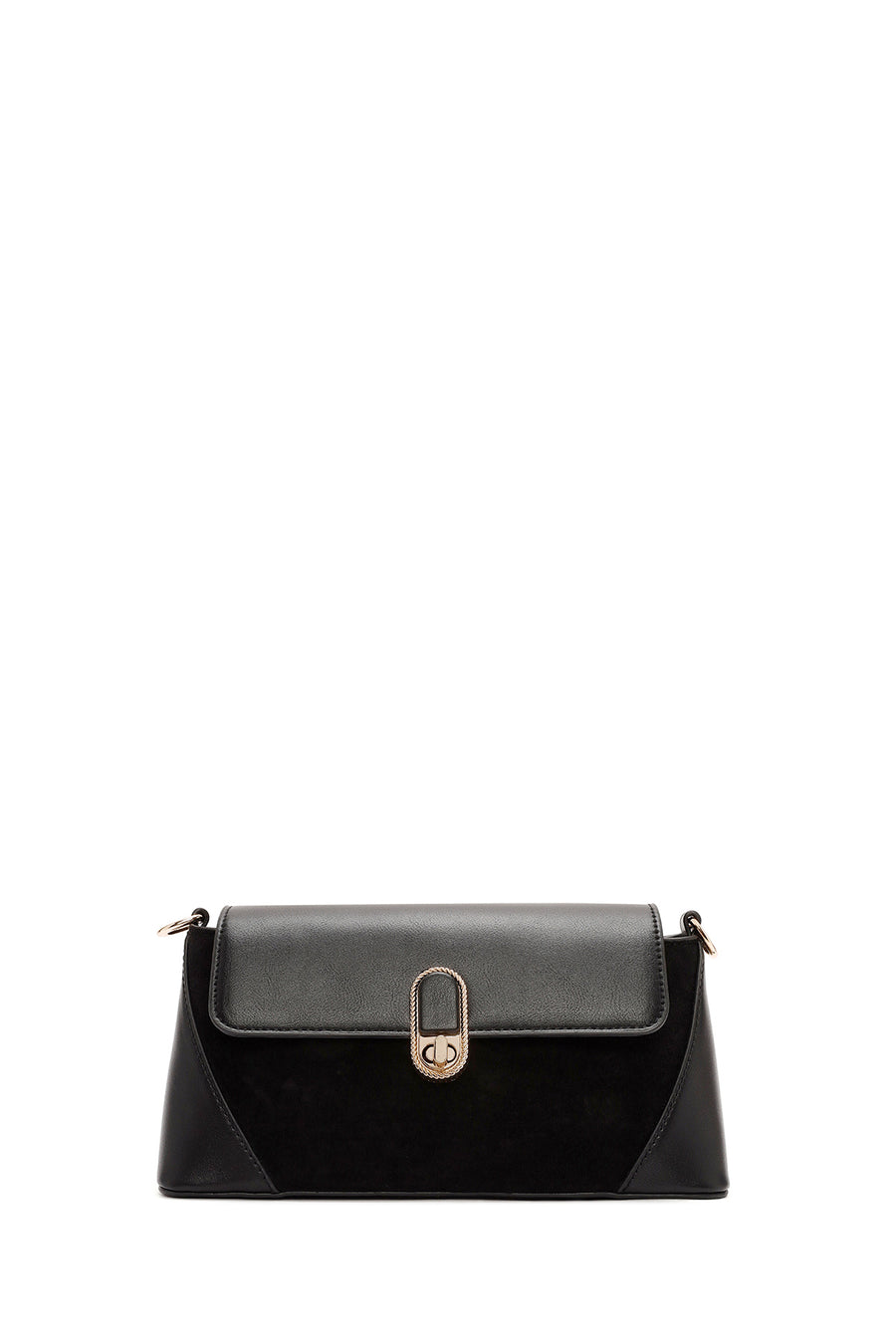 Women's Black Long Strap Shoulder Bag