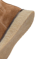 Women's Camel Thick-Soled Suede Leather Chelsea Boot | Derimod