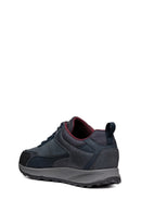 Geox Erkek Lacivert Bağcıklı Deri Sneaker | Derimod