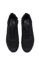 Men's Black Leather Casual Sneaker | Derimod