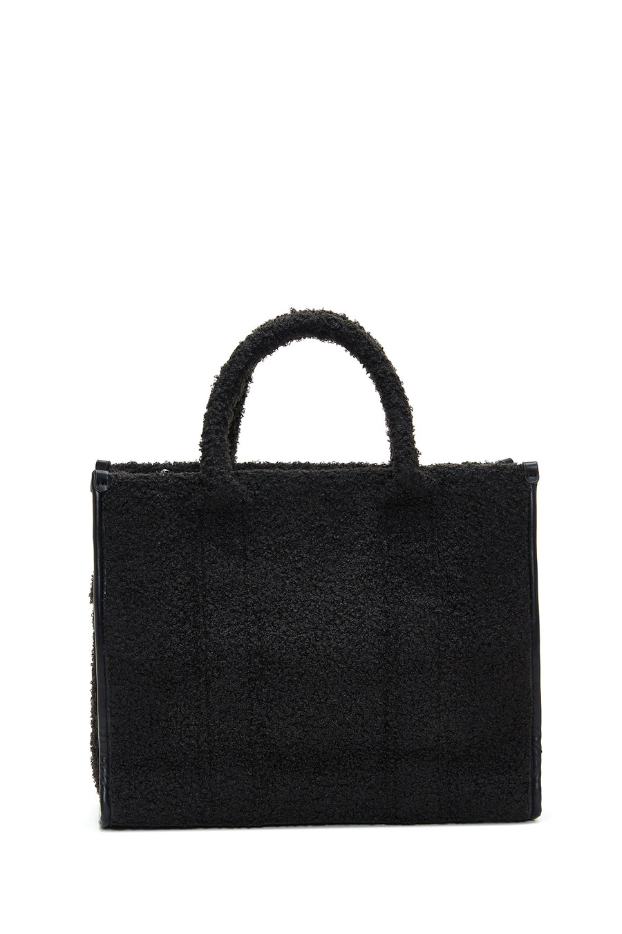 Women's Black Plush Handbag