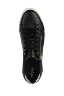 Geox Women's Black Blomiee Lace-up Leather Sneaker | Derimod