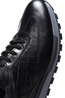 Men's Black Leather Sneaker | Derimod