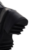 Kadın Siyah Topuklu Fermuarlı Klasik Deri Bot | Derimod
