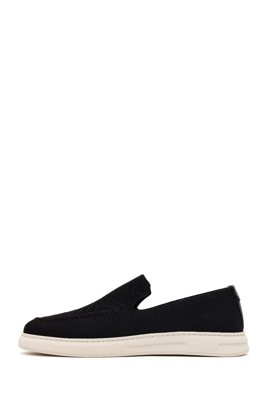 Erkek Siyah Desenli Kumaş Loafer