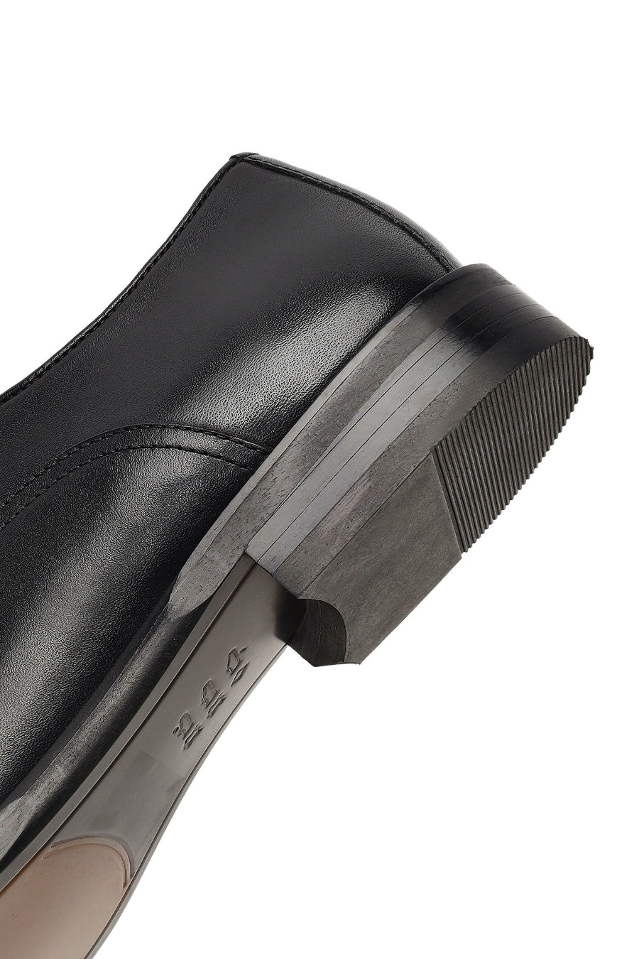 Men's Black Lace-Up Leather Classic Shoe