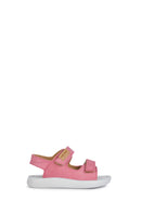 Geox Baby Girl Pink Lightfloppy Strappy Fabric Sandals | Derimod