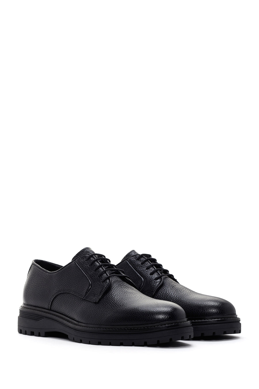Men's Black Leather Casual Shoes