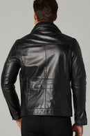 Clark Men's Leather Jacket | Derimod