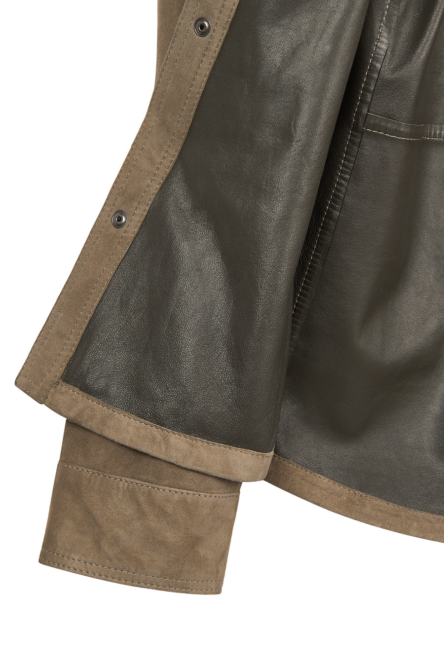 Martinez Male Mink Suede Leather Shirt Jacket