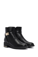 Women's Black Zippered Buckle Detailed Boots | Derimod