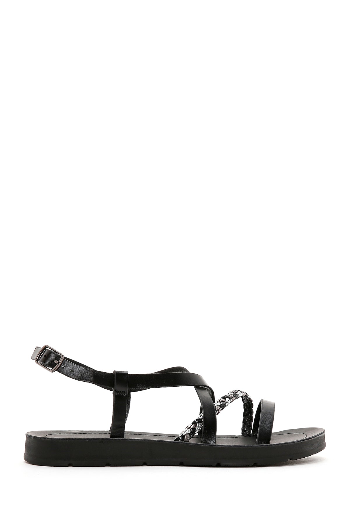 Women's Black Ankle Strap Sandals 24SFE461414 | Derimod