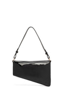 Women's Black Long Chain Strap Patent Leather Mini Shoulder Bag | Derimod