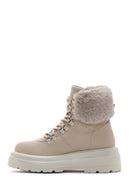 Women's Beige Thick Soled Casual Boots | Derimod