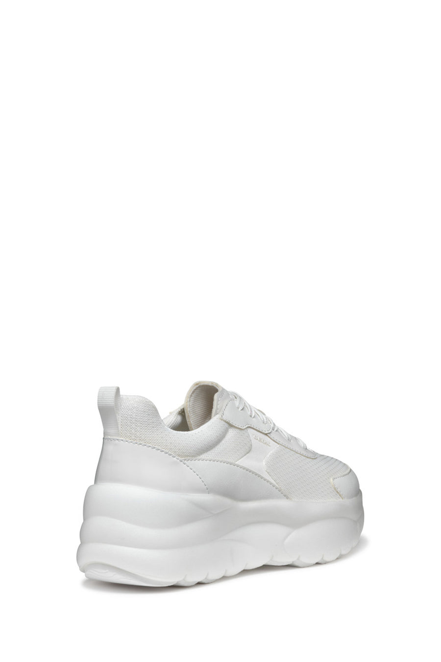 Geox Women's White D Xtors D - Mesh + Geobuck Lace-Up Chunky Sole Sneakers