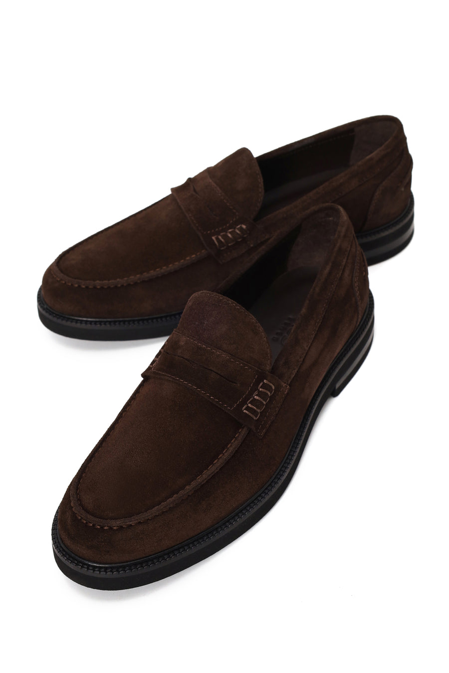 Erkek Kahverengi Süet Deri Casual Loafer