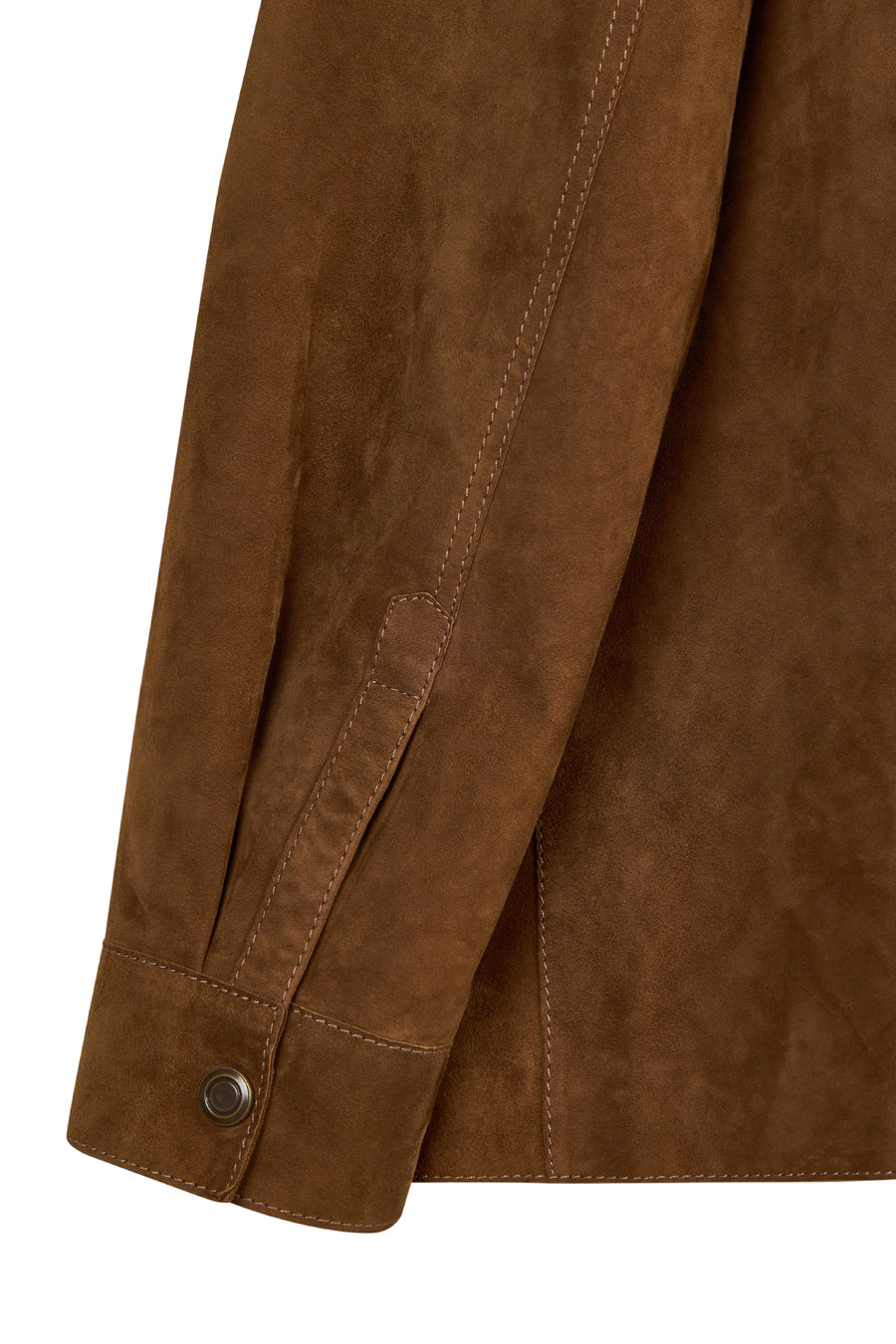 Valencia Woman Camel A-Form Suede Jacket