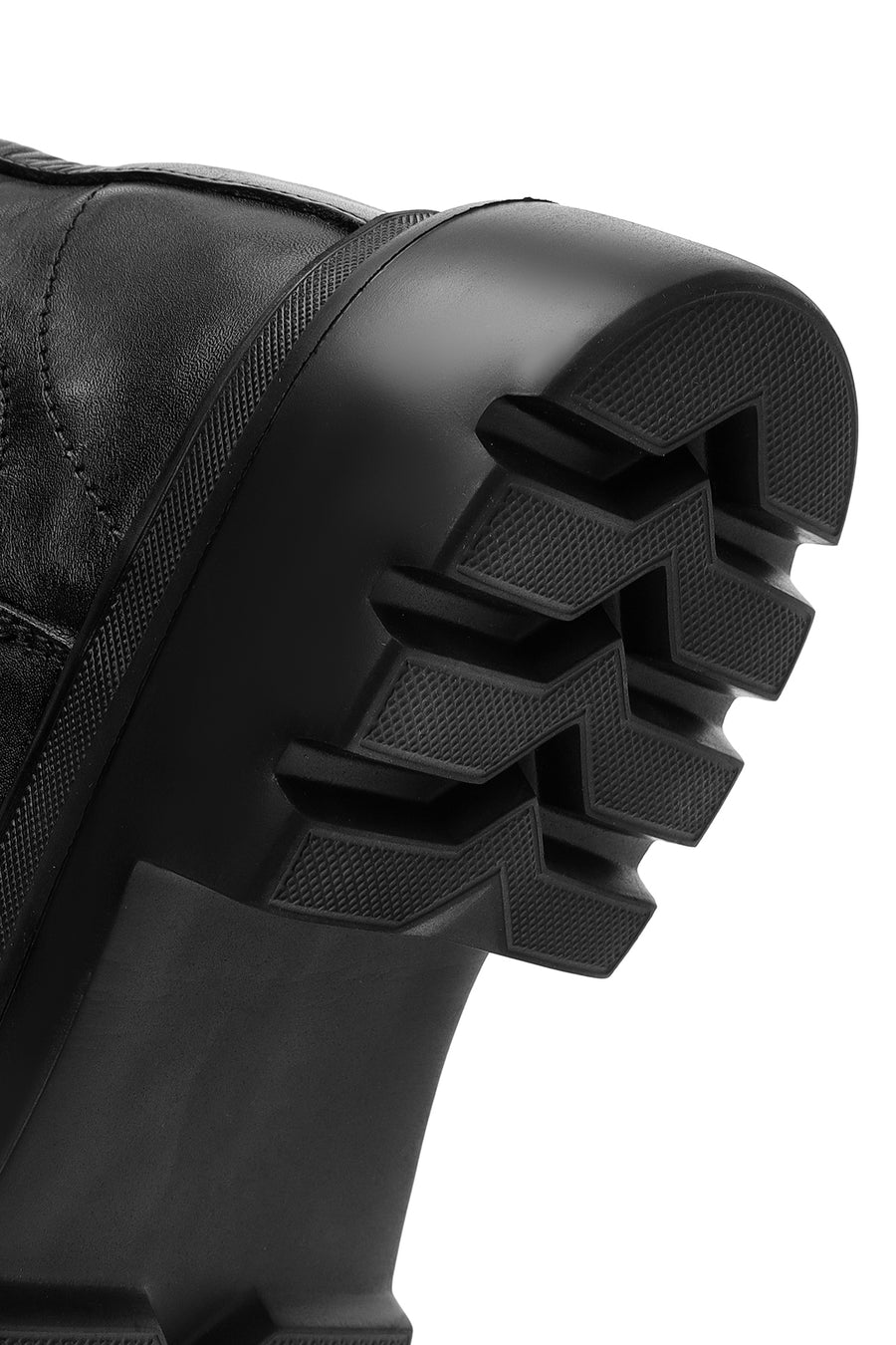 Erkek Siyah Deri Casual Chelsea Bot