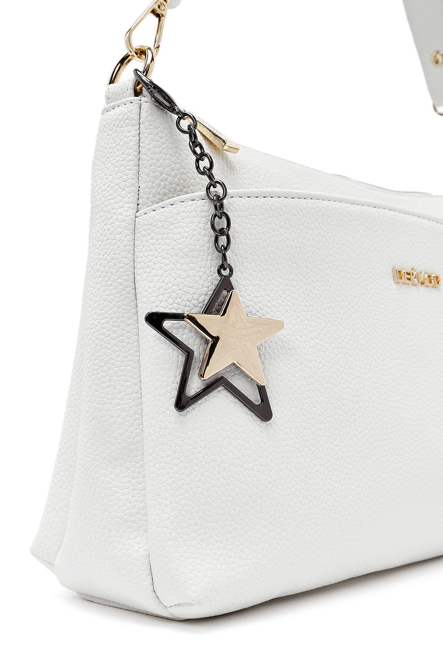 Women's White Long Strap Accessory Handbag