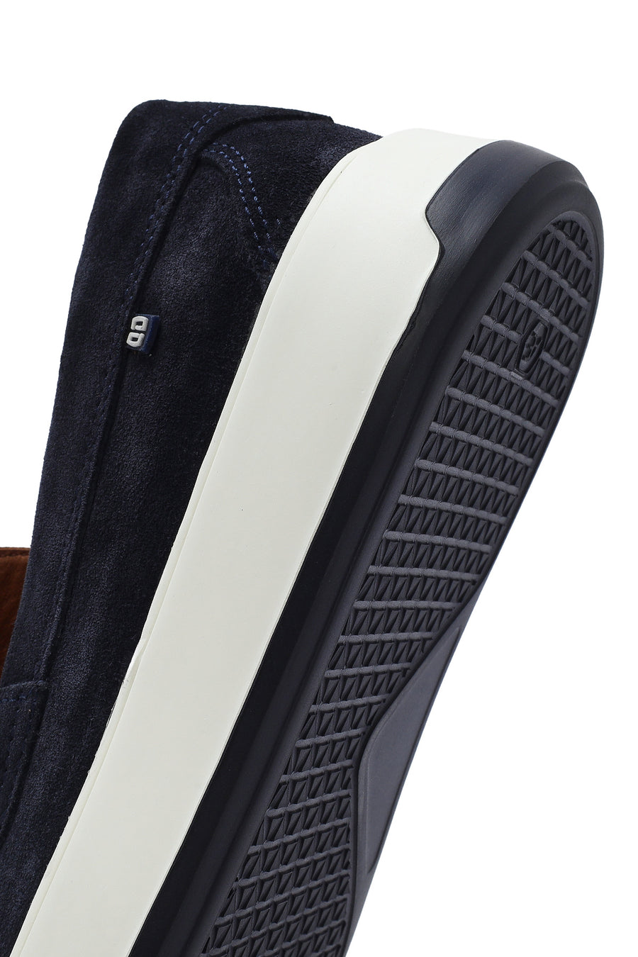 Erkek Lacivert Süet Deri Casual Loafer