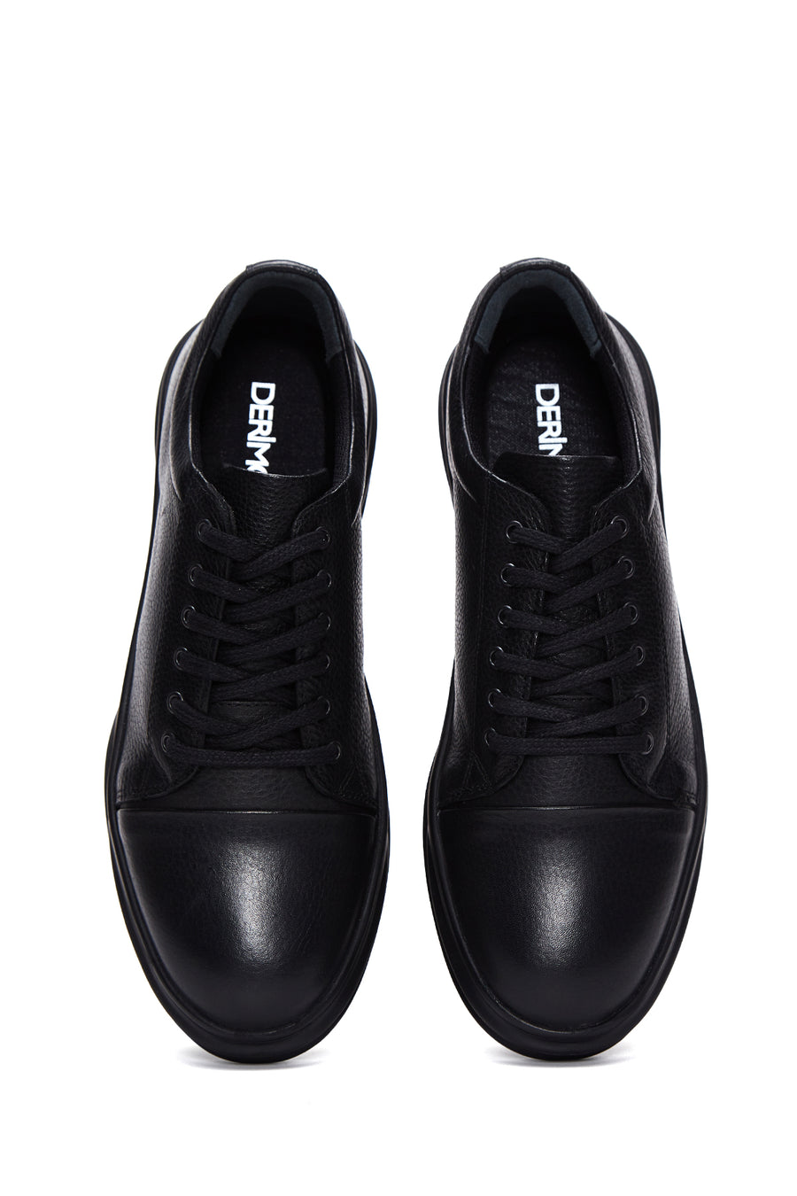 Erkek Siyah Deri Casual Sneaker