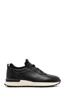 Erkek Siyah Kalın Tabanlı Deri Casual Sneaker | Derimod