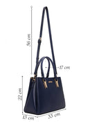Woman Navy Blue Long-Strap Shoulder Bag | Derimod