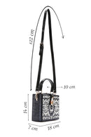 Women's Black Stone Handbag | Derimod