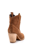 Women's Heeled Suede Boots | Derimod